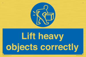 Lift heavy objects correctly
